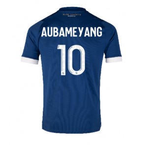 Olympique de Marseille Aubameyang #10 Gostujuci Dres 2023-24 Kratak Rukavima